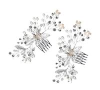 Peigne de Mariage Pearl Bride 2 Pièces en Alliage de Zinc