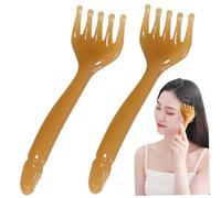 Peigne de Massage 2 PCS Masseur de Cuir Chevelu Peigne Massage Portable Multifonctionnel du Cuir Chevelu Relaxation et Stress en Résine pour Cou