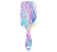 Peigne de massage à coussin d'air pastel, nuages et cœurs, brosses démêlantes, brosse à cheveux saine pour femme, brosse à cheveux humide et sèche