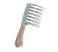 Peigne de massage à dents incurvées doux et ergonomique à long manche pour profiter d'un moment de collage quotidien - Peigne portable à long manche