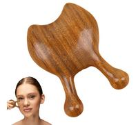 Peigne de massage à gratter - Peigne de massage en bois de santal naturel pour cuir chevelu | Peigne à cheveux vert outil de massage pour le corps et le cou