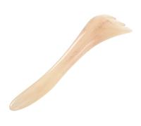 Peigne de Massage à Trois Griffes pour Femmes en Résine Beige | Texture Lisse, Résistance à L’usure la Déformation, Usage Cuir Chevelu, Format Compact