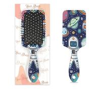Peigne de massage antistatique avec coussin d'air, brosse à cheveux astronaute, extraterrestre, OVNI, planète, carré pour femmes et filles