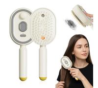Peigne de massage capillaire rechargeable Type-C, télescopique, antistatique et démêlant, vibration pour scalp, parfait pour tous types de cheveux