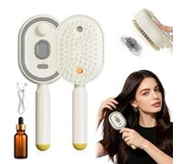Peigne de massage capillaire rechargeable Type-C, télescopique, antistatique et démêlant, vibration pour scalp, parfait pour tous types de cheveux