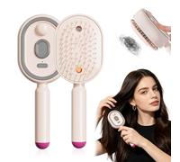 Peigne de massage capillaire rechargeable Type-C, télescopique, antistatique et démêlant, vibration pour scalp, parfait pour tous types de cheveux