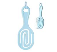 Peigne De Massage Crânien Coiffante Dents Élastiques Creuses Séchage | Mini Brosse Outil Massage Cuir Chevelu Cheveux Mouillés Secs Courts Frisés Raides Fins Maison Douche