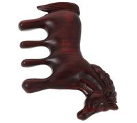Peigne de Massage Cuir Chevelu Cheval en Bois Rosewood 10 Cm | Compact 10x6,5x1cm, Toucher Doux, pour Fêtes D’entreprise et Souvenirs de Mariage