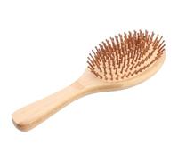 Peigne de Massage Cuir Chevelu en Bambou Portable pour Cheveux