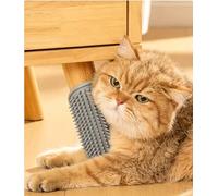 Peigne de massage d'angle 2 en 1,Brosse réglable en caoutchouc pour chat,Nouvelle brosse de toilettage pour caresser