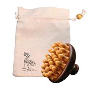 Peigne de massage du cuir chevelu en bois, appareil de massage du cuir chevelu en bois matériau naturel, peigne à cheveux naturel pour les femmes et les hommes, brosse à cheveux portable, peigne de ma