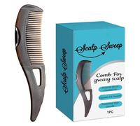 Peigne de massage du cuir chevelu | Peigne à récurer | Brosse de coiffure douce | Peigne extracteur | Masseur portable du cuir chevelu pour homme et femme idéal pour les types de cheveux