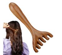 Peigne de massage du cuir chevelu, peigne méridien, peigne en bois pour massage méridien et soin des cheveux, massage doux du cuir chevelu pour soulager efficacement les tensions et une croissance