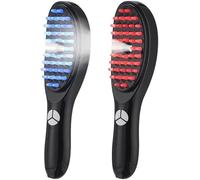 Peigne de massage du cuir chevelu photothérapie USB 3 en 1 Masseur électrique du cuir chevelu Brosse Capillaire LED à Atomisation Nano - Soin Complet des Cheveux