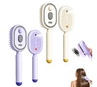 Peigne De Massage électrique à Coussin D'air, Brosse Cheveux Brumisée Rechargeable, Démêlant Vapeur Tout-En-Un Avec Monsieur D'eau, Bou t Ondulé Pour Le Quotidien Les Soins(Mix2e)
