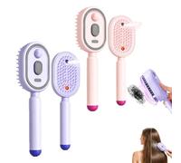 Peigne De Massage électrique à Coussin D'air, Brosse Cheveux Brumisée Rechargeable, Démêlant Vapeur Tout-En-Un Avec Monsieur D'eau, Bou t Ondulé Pour Le Quotidien Les Soins(Mix2c)