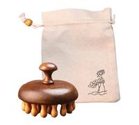 Peigne de massage en bois - Brosse à cheveux multifonction en bois de santal | Peignes naturels pour le soin des cheveux, peigne de massage portable Meridian