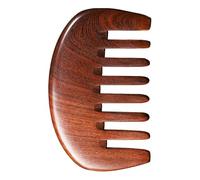 Peigne de Massage en Bois Célébration Halloween, Dents Larges | Santal Marron, Design , Protection des Nœuds, Confort pour Coiffage Quotidien et Soin du Cuir Chevelu