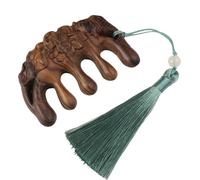Peigne de massage en bois de santal de 7,3 cm - Peigne à tête simple face - Peigne en bois épais