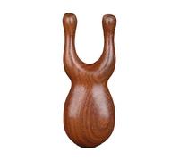 Peigne de massage en bois de santal - Peigne en bois de cerf à dents larges - Brosse pour cuir chevelu en bois naturel - Masseur relaxant pour le visage - Démêlant doux et glissant - Soin