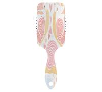 Peigne de massage en forme d'escargots et de cœurs roses, brosse démêlante, peignes antistatiques pour femmes