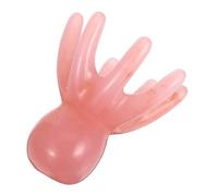 Peigne de Massage Manuel du Cuir Chevelu de Pieuvre Rose | Résine Légère, Poignée Ergonomique, Tentacules Souples, pour Pauses au Travail et Voyages