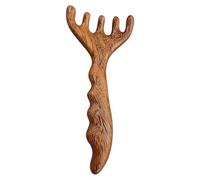 Peigne de massage manuel en bois avec dents larges - Peigne de massage du cuir chevelu pour la croissance des cheveux - Pour hommes et femmes - Convient pour une utilisation quotidienne, les voyages