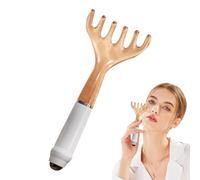 Peigne de massage, masseur de tête en résine à six griffes, 16,7 x 7,6 x 2,5 cm, sucette portable anti-stress, idéale pour homme et femme, lavage des cheveux, spa, voyage, maison, douche, outil de