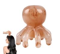 Peigne De Massage Octopus - Brosse À Cheveux En Résine Outil Pour Masseur En Cuir Chevelu, Équipement Portable Pour Spa Pour La Tête, Design Unique Du Point De Pression, Accès