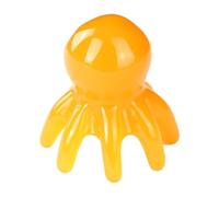 Ｚｉａｌｏｆｉ Peigne de Massage Outil D'Acupression Masseur de Cuir Chevelu Masseur Corporel Masseur de Tête Portable à Huit Branches pour Massage Apaisant Adapté P, Jaune
