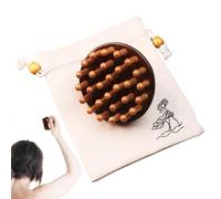 Peigne de massage - Outil de scalp à 28 dents, peigne à cheveux en bois de sable, pinceau en bois solide | Meridian therapys Design, Natural Relaxation Accessory For Stress Relief and Daily Head Care