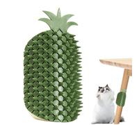 Peigne de massage pour chats - Jouet d'intérieur pour chat - Soin du manteau duveteux, pinceau de montage mural | Entancheur en forme de tête de cachot texturé, créateur de taches de frottement