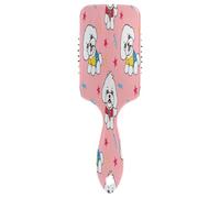 Peigne de massage pour cheveux de chien de dessin animé, brosse démêlante, peigne à cheveux pour femme