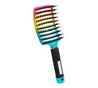 Peigne de massage pour cuir chevelu - Brosse à cheveux en nylon - Pour femme - Cheveux bouclés humides - Démêlant - Outils de coiffure de coiffeur