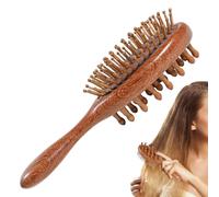 Peigne de massage pour femme | Avec poignée antidérapante pour le soin des cheveux, peigne coiffant pour cheveux lisses et bouclés, pour la maison, le salon, l'hôtel, les voyages, les femmes, les