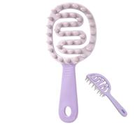 Peigne de massage pour shampooing et cuir chevelu, outil de nettoyage des cheveux, brosse à récurer confortable pour hommes, femmes, spa manuel, brosse à poils en silicone, dissolvant