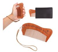 Peigne de Naissance, Peigne à Cheveux en Bois Peigne d'Accouchement avec Sac de Rangement et Cordon Essentiels pour le Travail et l'Accouchement pour les Nouvelles Mamans les Femmes Enceintes