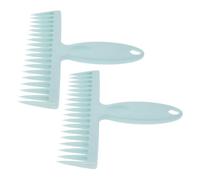 Peigne de Nettoyage des Cheveux Balai 2 Pièces, en Pp, Bleu | Format Pratique, Retrait des Poils, Outil Manuel à Prise Confortable, pour Entretien de Balais et Brosses