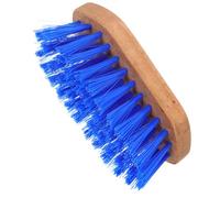 Peigne de Nettoyage en Crin de Cheval, Brosse Bois Ergonomique Bleue | Soies Rigides pour Détacher la Boue, Prise Antidérapante Confortable, Entretien Après Chaque Sortie au Centre Équestre