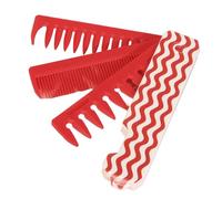 Peigne de poche, incisive à dents larges, pliable, 22 x 3 x 1,4 cm, barbe, moustaches et outils fiables, brosse démêlante portable pour femmes, filles, voyage, sac à main