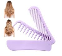 Peigne De Poche Pliable - Outil De Toilettage Et Portable Convient Pour Voyage Dent Large Layout À Double But Option Polyvalente Pour Les Soins Des Cheveux Prend En Charge Différents Styles
