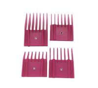 Peigne De Protection for Rasoir, 4 Pièces, Accessoire Professionnel for Tondeuse À Cheveux De Style A5 | Peigne de guidage de garde, taille Standard, Compatible avec Oster, lame A5(Red 1set)