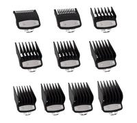 Peigne De Protection Professionnel Noir For Tondeuse À Cheveux, Compatible Avec La Plupart Des Tondeuses Wahl, De 1/16" À 1", De 1,5 À 25 Mm, Facile À Nettoyer.