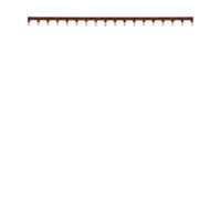 Conduit et raccord de conduit Hager Barre de pontage 1P 63A languette 10mm² marron 18M (KB163PG)
