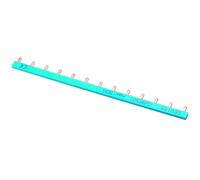 PEIGNE DE RACCORDEMENT UNIPOLAIRE POUR MTC - 1P 13 MODULES 63A BLEU