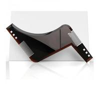 Peigne De Rasage De Barbe Avec Guide De Précision, En Plastique Marron Foncé ? Tailler, Soin, Hipster