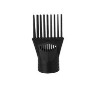 Peigne de sèche-cheveux noir en plastique pour lisser et démêler - Buse universelle pour sèche-cheveux - Outils de coiffure bouclés et naturels