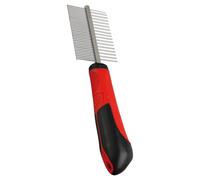 Peigne De Soins Karlie Flamingo Avec Poignée, Double Rouge/Noir, NEUF