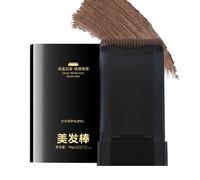 Peigne de teinture temporaire pour cheveux - Teinture temporaire synchrone sans endommager les cheveux - Stick de couleur noire avec peigne applicateur | Couverture d'urgence grise - Peigne pratique