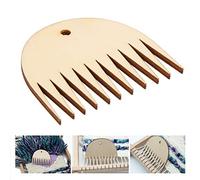 Peigne de Tissage, 11 Dents Peigne de Tissage en Bois Tapisserie Métier à Tisser Peigne Outil Métier à Tisser en Bois Peigne Bricolage Accessoires Tressés pour les Amateurs de